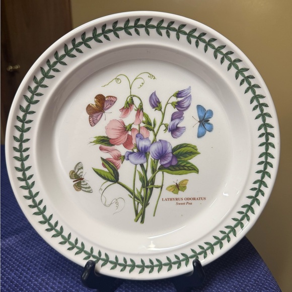 Portmeirion Other - PORTMEIRION BOTANIC GARDEN 10.5” Dinner Plate SWEET PEA pattern Made in England
